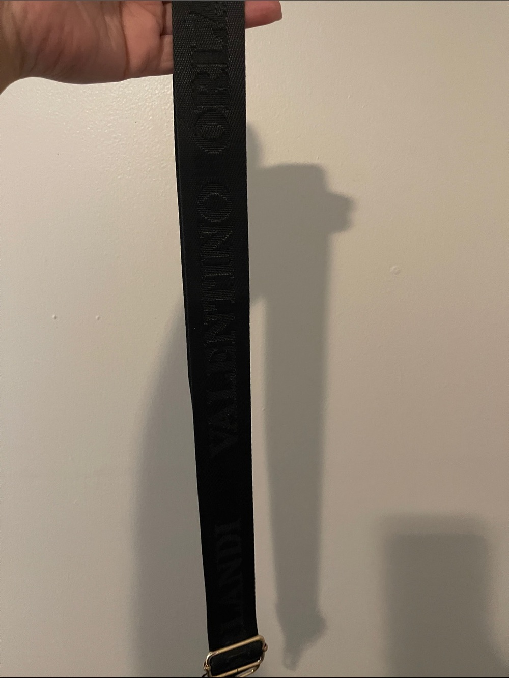 Gold and black Valentino Orlandi strap